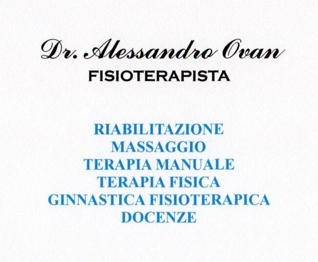 Dr. Alessandro Ovan Fisioterapista