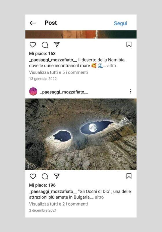 Post orizzontale di Instagram