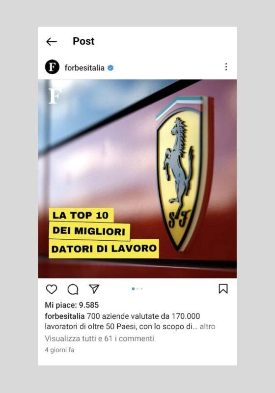 Post quadrato di Instagram
